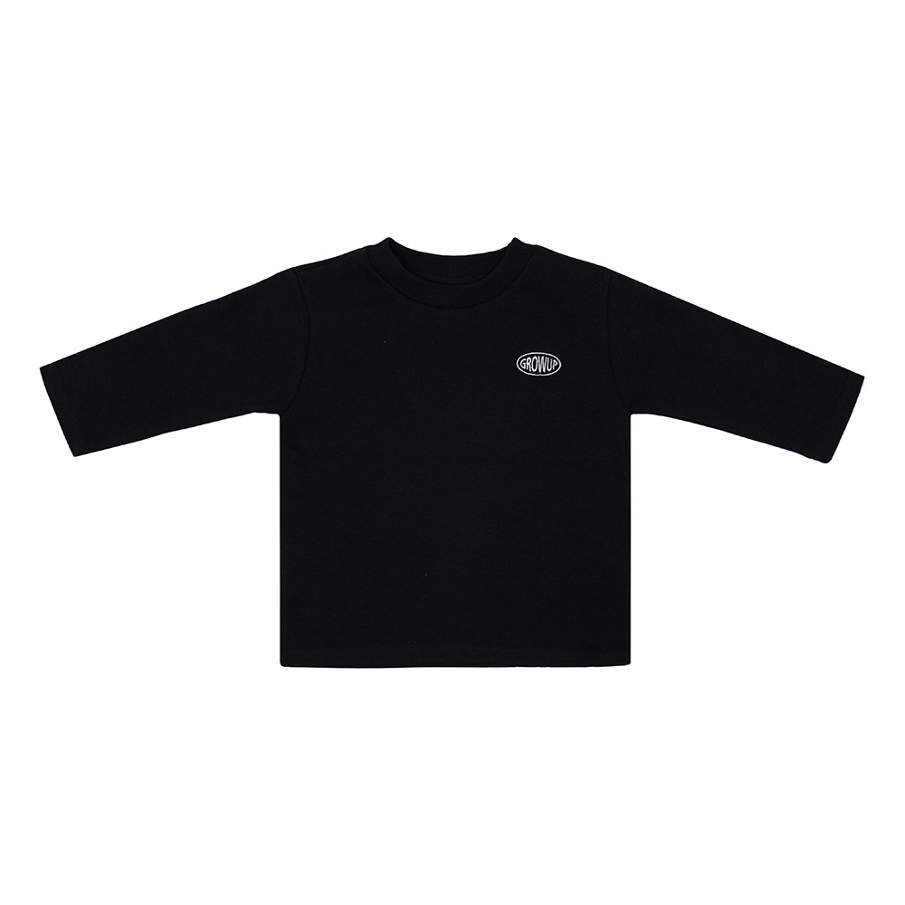 심플 로고 티셔츠 : 블랙