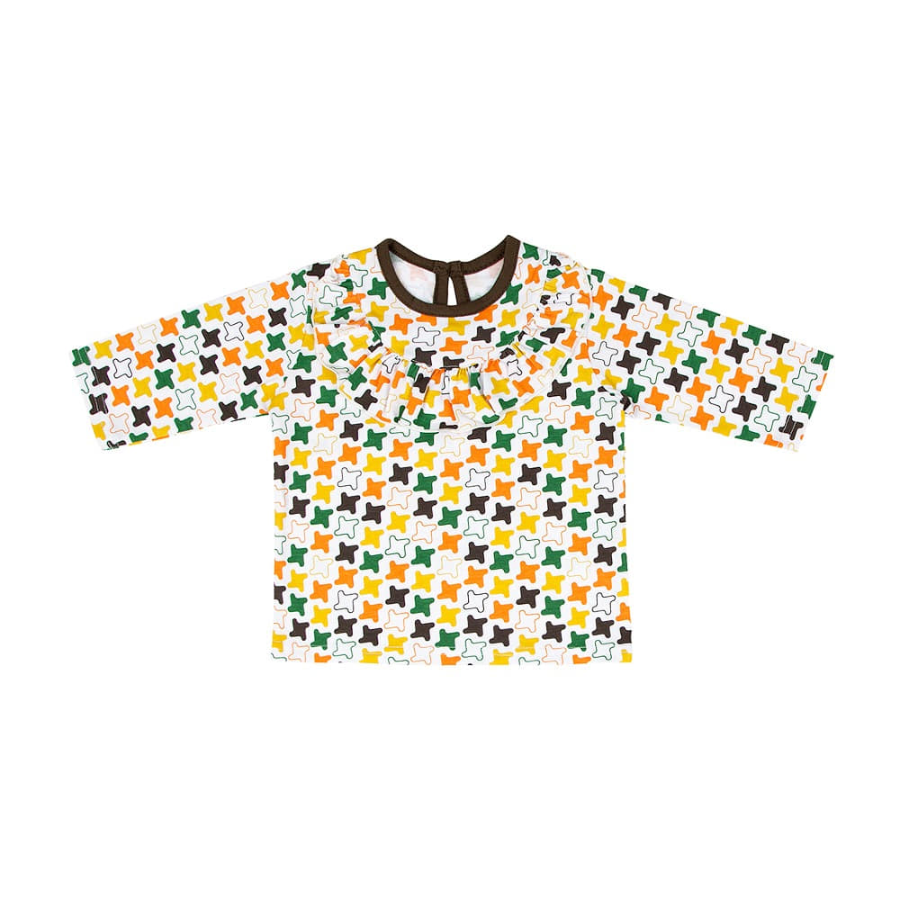 [아-하 콜라보] 프릴 티셔츠 : 부메랑 오렌지