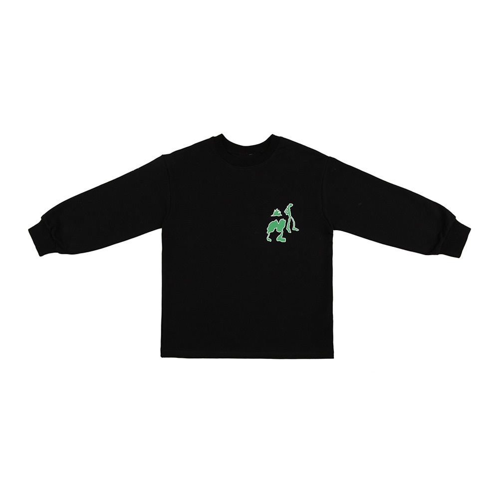 [패밀리룩] &#039;외계인&#039; 슬리브 티셔츠 : 블랙