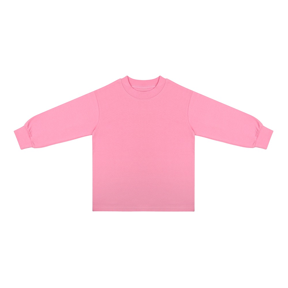 오로라 핑크 &#039;무지컬렉션&#039; 클래식 긴팔 티셔츠